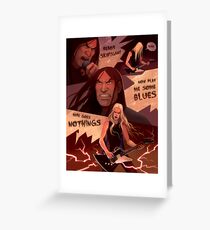 Murdertrain a comin' Greeting Card