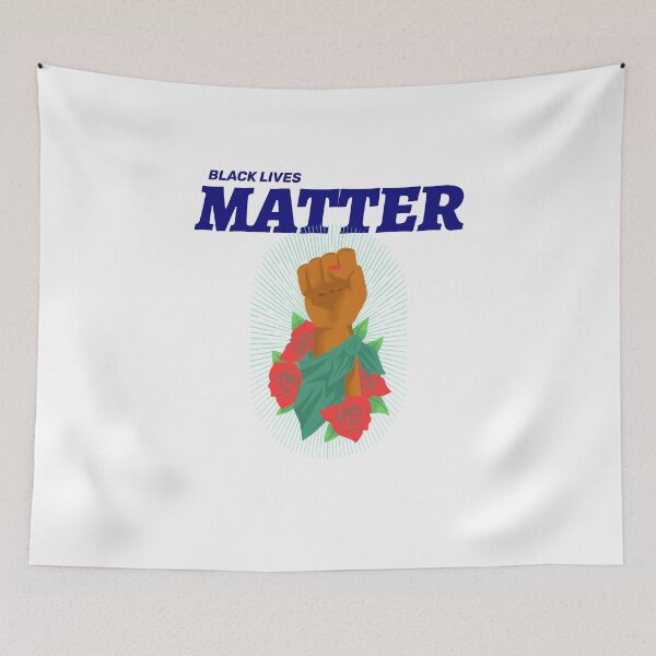 Item preview, Black Lives Matter Raises Fist and Roses designed and sold by javes93.