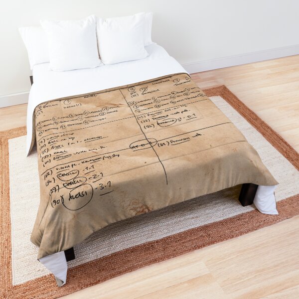 Simon Hill's Notes (original) Comforter