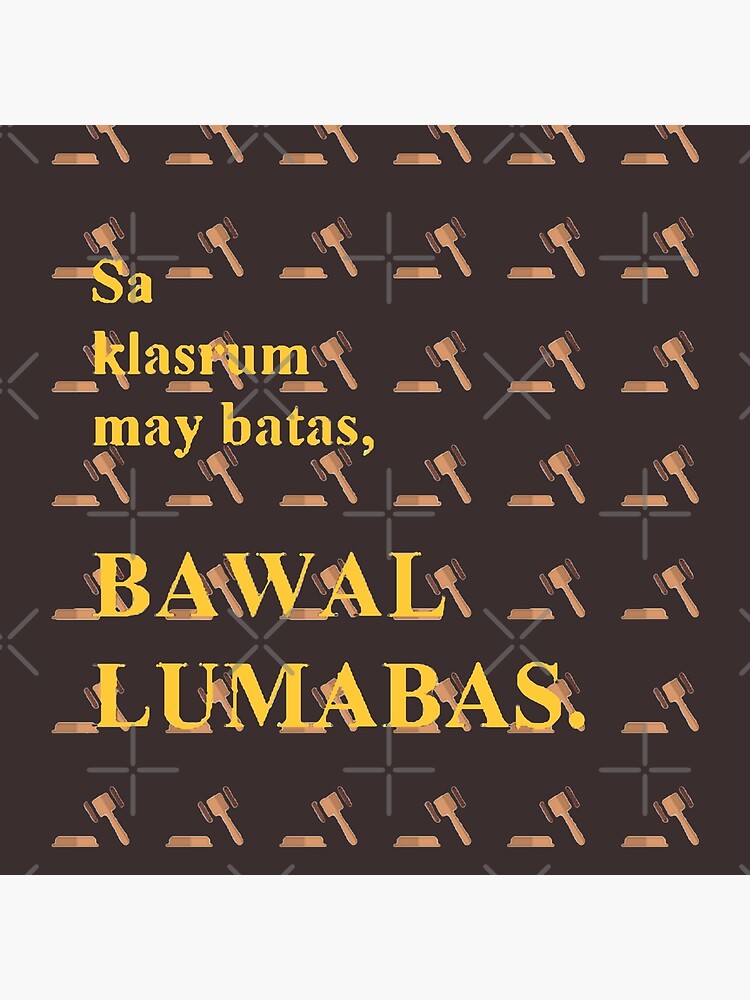 Sa Classroom May Batas Bawal Lumabas (Inspired by The Classroom Song by Kim  Chiu) Tote Bag for Sale by beaugence