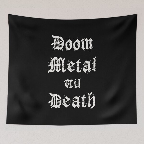 Item preview, Doom Metal Til Death Funeral Sludge Stoner Metal  designed and sold by h44k0n.