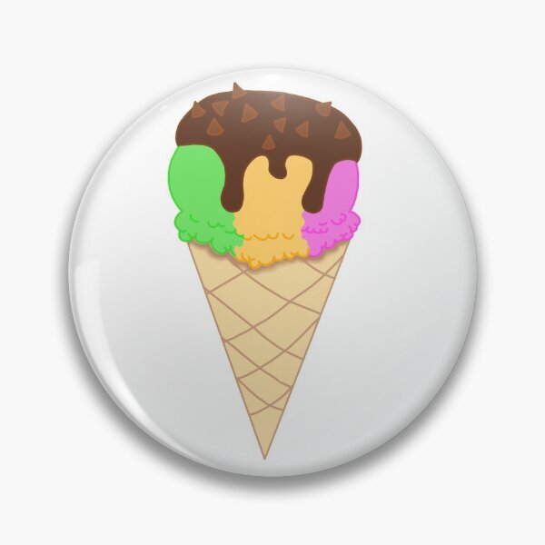 Item preview, Chocolate dipped rainbow sherbet topped with chocolate chips designed and sold by stosphia.