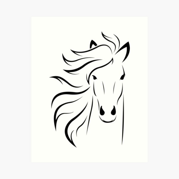 Item preview, Cartoon - Horse Head Silhouette 1 - 1 - Design 1 - 1 designed and sold by anonlalo.