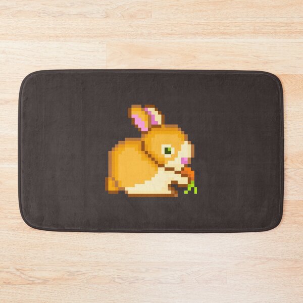 Item preview, Pixelated Cute Little Rabbit Eat Carrot designed and sold by HopeDetour.