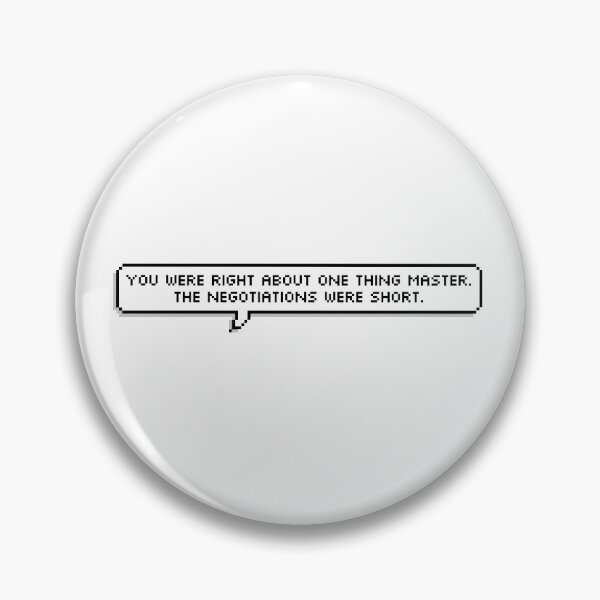 Item preview, The Negotiations Were Short Pixel Speech Bubble designed and sold by Lemon  Merch.