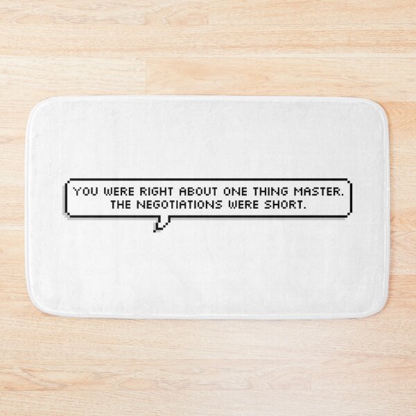 Item preview, The Negotiations Were Short Pixel Speech Bubble designed and sold by Lemon  Merch.