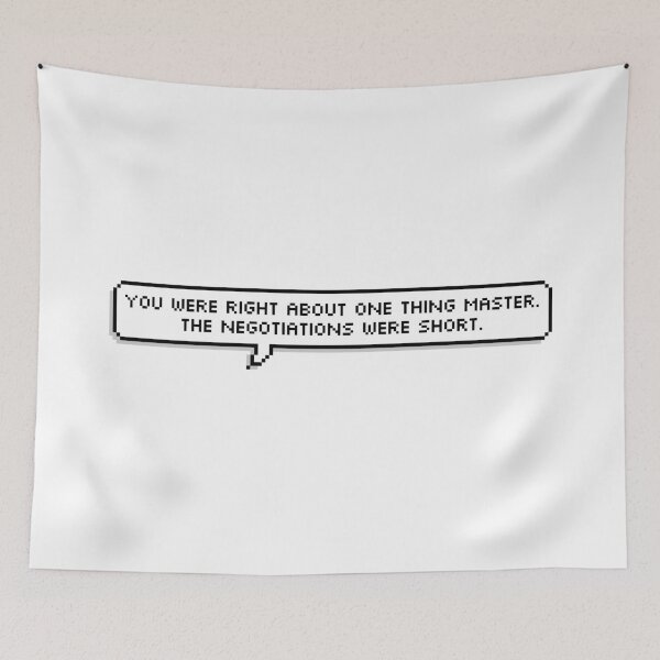 Item preview, The Negotiations Were Short Pixel Speech Bubble designed and sold by Lemon  Merch.