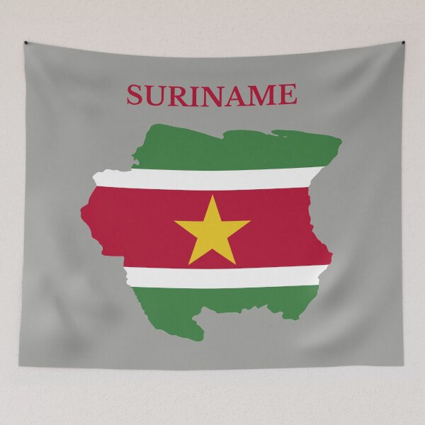 Item preview, Suriname Map Flag designed and sold by marosharaf.
