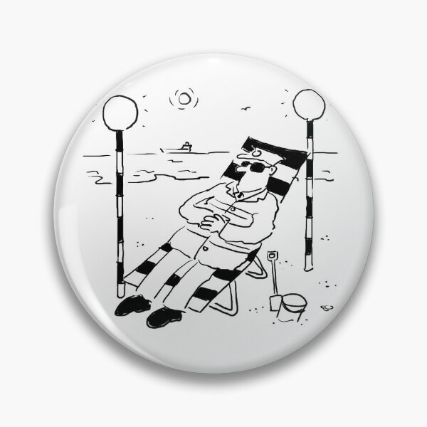 Item preview, Surreal Lollipop Man Sunbathing on the Beach designed and sold by NigelSutherland.