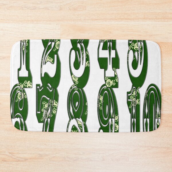 Item preview, Green canal flowers numbers  designed and sold by designbywhacky.