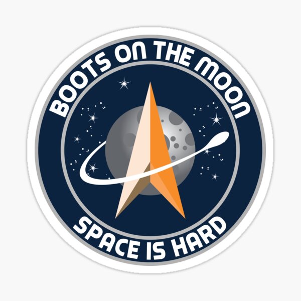 Space Force - Boots on the Moon Sticker