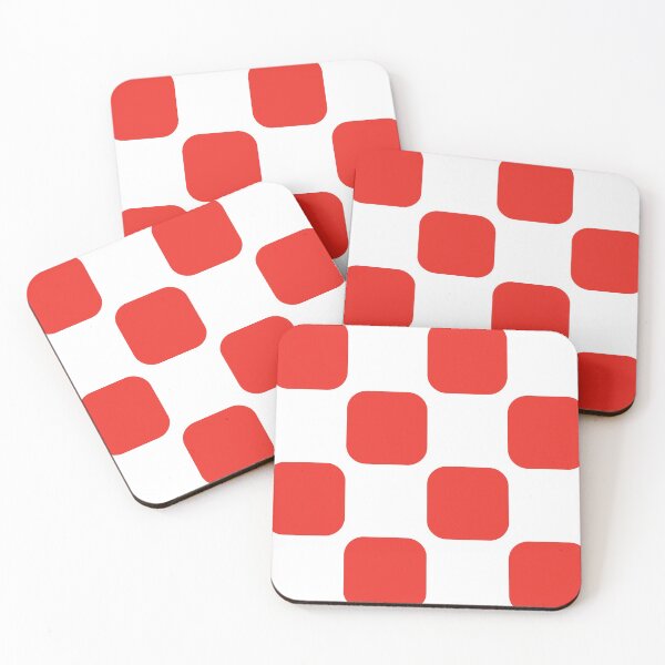 Item preview, Chequered Round Orange Red designed and sold by zcabask.