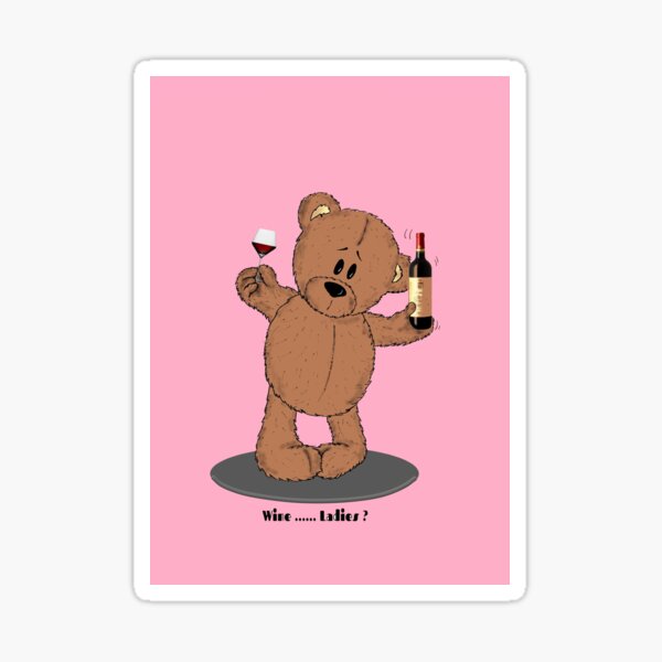 Drunks Bear Sticker for Sale by winhag