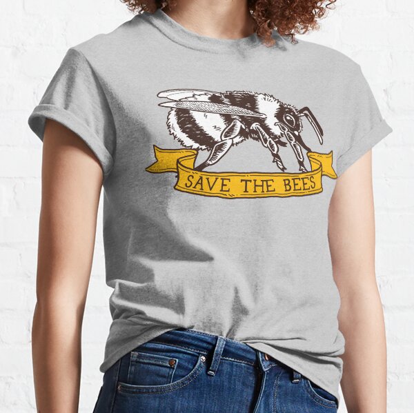 Save The Bees! (Bumble Bee - Profile) Classic T-Shirt