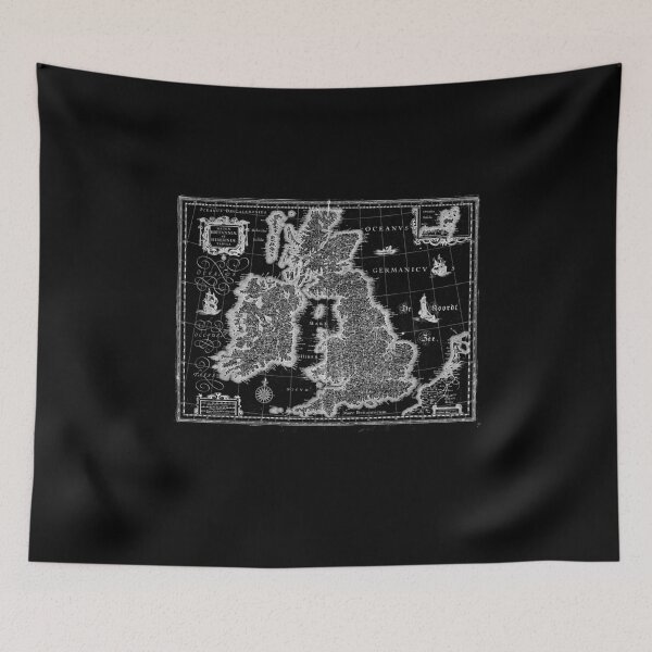 Item preview, British Isles Old Vintage Map of England Scotland  designed and sold by h44k0n.