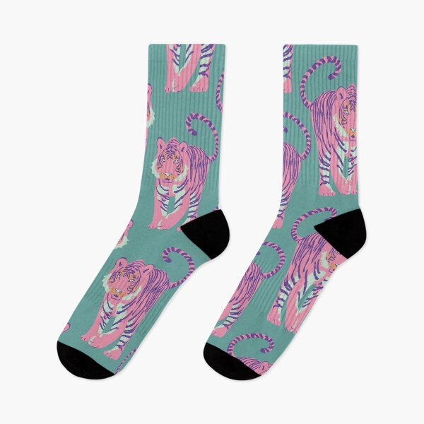 Item preview, Pink tigers with tails close designed and sold by Flyingwall.
