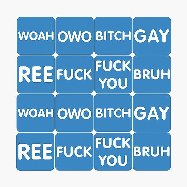 Uwu Meme Video Wall Art Redbubble - cute owo blue roblox