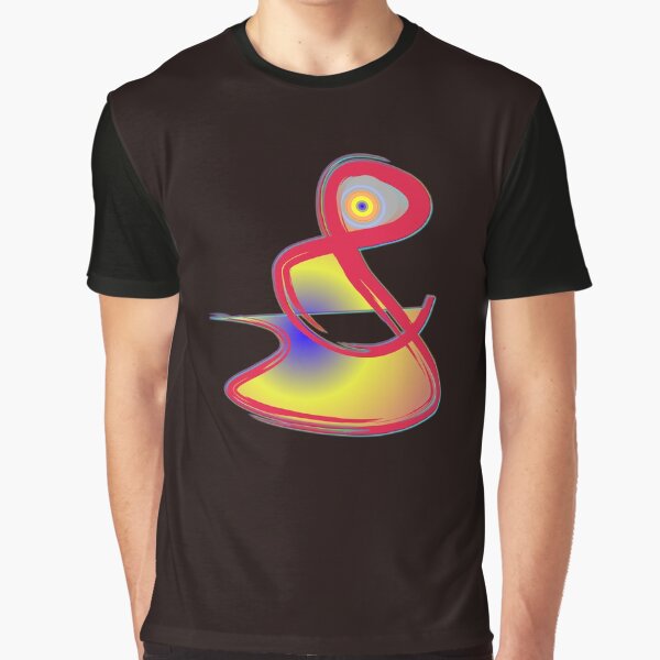 Musical Floor Key 3D Heart Modern Art futuristic design. Graphic T-Shirt