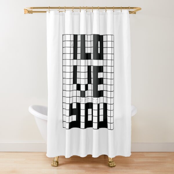 Protectors Crossword shirt Shower Curtain