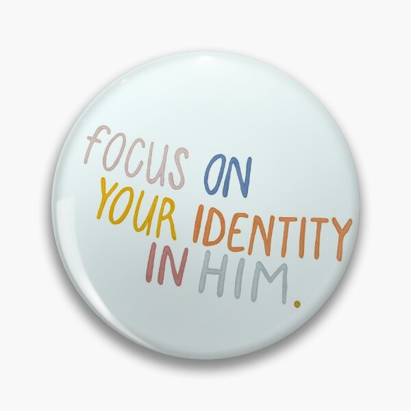 Artikelvorschau, Focus On Your Identity In Him | Christian Inspirational Faith | Illustration Calligraphy entworfen und verkauft von seaniemendoza.