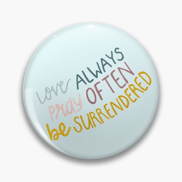 Artikelvorschau, Love Always Pray Often Be Surrendered | Christian Inspirational Faith | Illustration Calligraphy entworfen und verkauft von seaniemendoza.