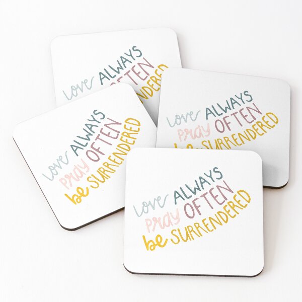 Item preview, Love Always Pray Often Be Surrendered | Christian Inspirational Faith | Illustration Calligraphy designed and sold by seaniemendoza.
