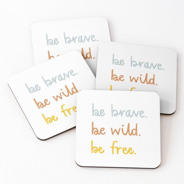 Item preview, Be Brave Be Wild Be Free | Christian Inspirational Faith | Illustration Calligraphy designed and sold by seaniemendoza.