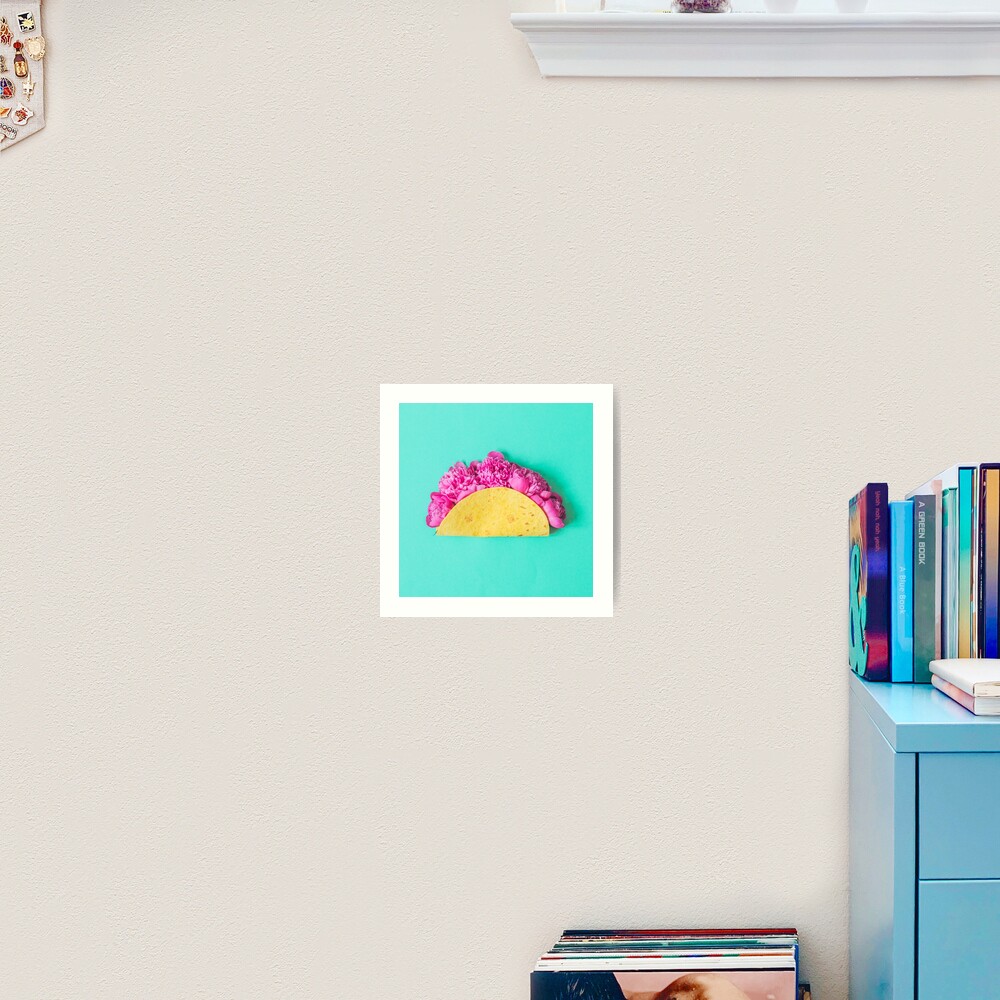 Tacos with flowers Art Print