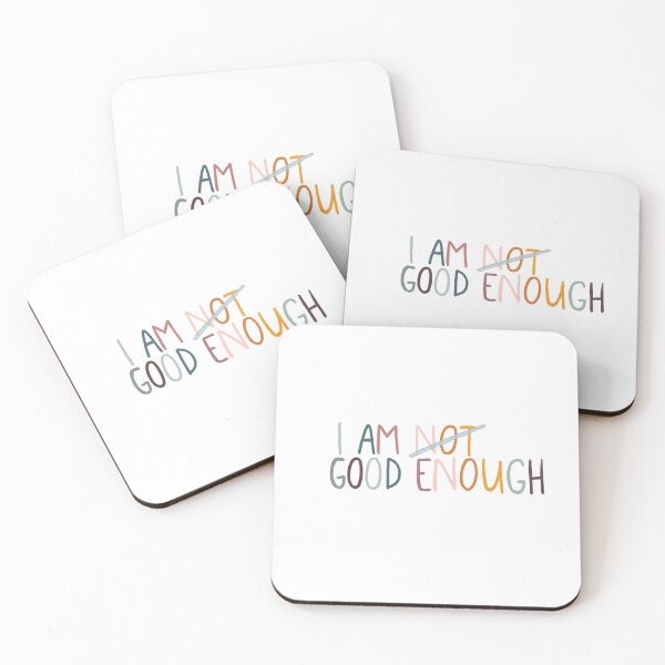 Item preview, I Am Good Enough | Christian Inspirational Faith | Illustration Calligraphy designed and sold by seaniemendoza.