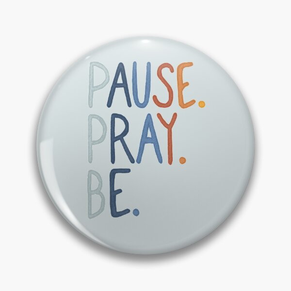 Artikelvorschau, Pause Pray Be | Christian Inspirational Faith | Illustration Calligraphy entworfen und verkauft von seaniemendoza.