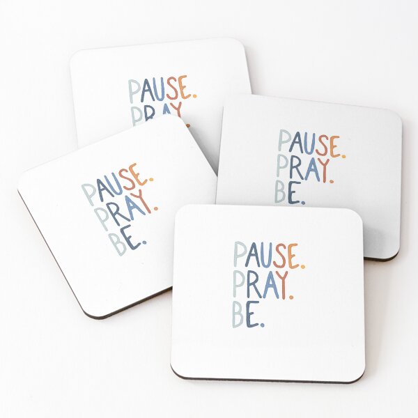 Item preview, Pause Pray Be | Christian Inspirational Faith | Illustration Calligraphy designed and sold by seaniemendoza.