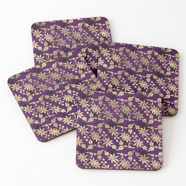 Item preview, Chinese Dragons Eastern Garden Gold Floral Pattern designed and sold by digitalvintage.