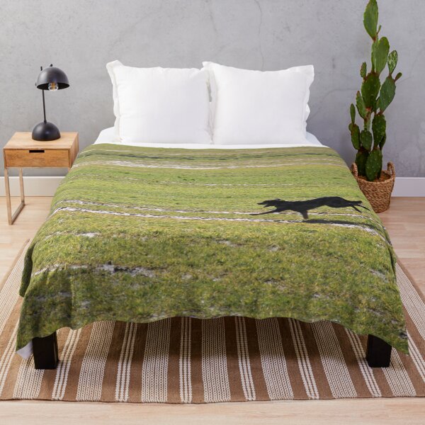 Item preview, Beauceron dog having fun in puddles in the meadow	 designed and sold by EstelleRossetti.