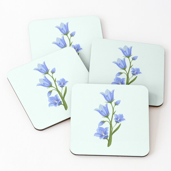 Item preview, Balloon Flower - Blue Flowers Floral Art - Hand Painted  designed and sold by Thordur Sturluson.