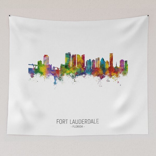 Item preview, Fort Lauderdale Florida Skyline designed and sold by ArtPrints.