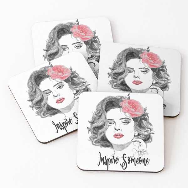 Item preview, Inspire Someone, beautiful woman face with a flower in the hair, floral, women's power, empowerment designed and sold by belllieve.