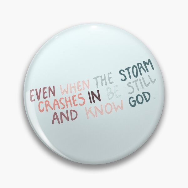 Artikelvorschau, Even when the Storm Crashes in Be Still and Know God | Christian Inspirational Faith | Illustration Calligraphy entworfen und verkauft von seaniemendoza.