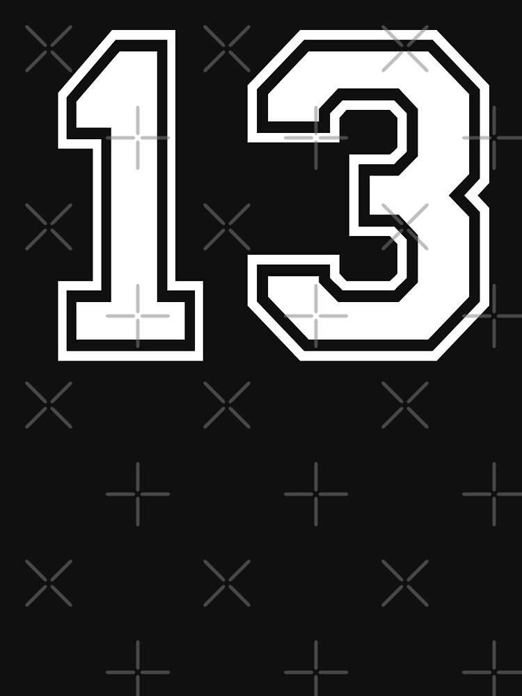 "Number 13 Thirteen" T-shirt by AllWellia | Redbubble