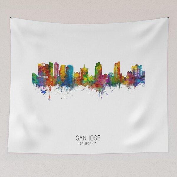 Item preview, San Jose California Skyline designed and sold by ArtPrints.