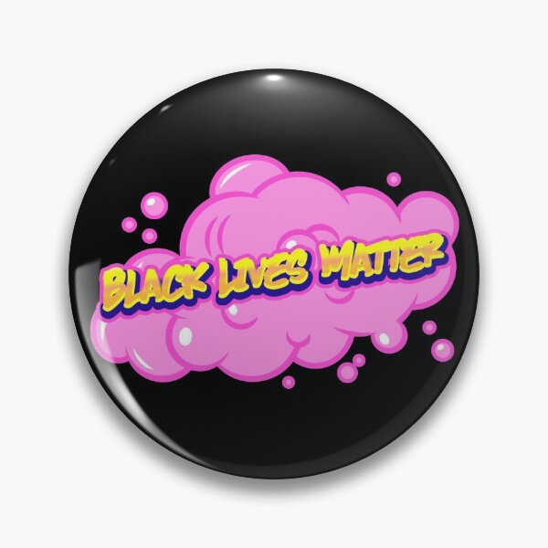 Item preview, Black Lives Matter Yellow Graffiti With Pink Spray Paint Cloud designed and sold by javes93.