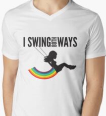 I Swing Both Ways Men's V-Neck T-Shirt