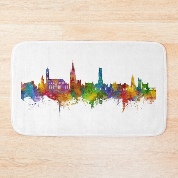 Item preview, Bruges Belgium Skyline designed and sold by ArtPrints.