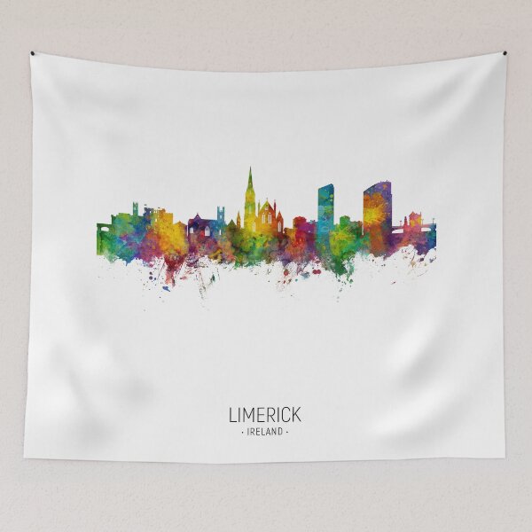 Item preview, Limerick Ireland Skyline designed and sold by ArtPrints.