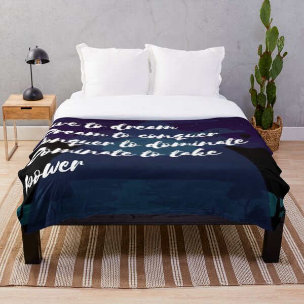Item preview, Aesthetic Calligraphy Quote " Live to dream, dream to conquer, conquer to dominate, dominate to take power" designed and sold by Dennoir.