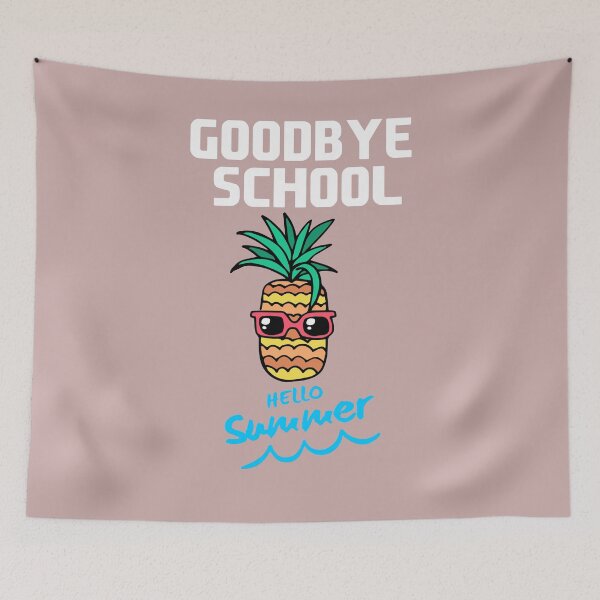 Item preview, Goodbye School Hello Summer  Funny Pineapple Last Day Of School Schools Out Summer Student Teacher Gift designed and sold by BCNDesign.