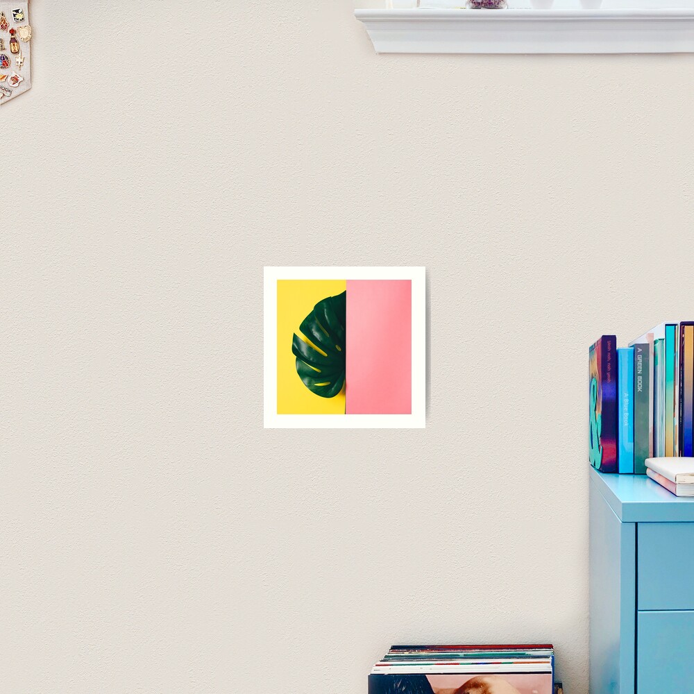 Half of monstera leaf Art Print