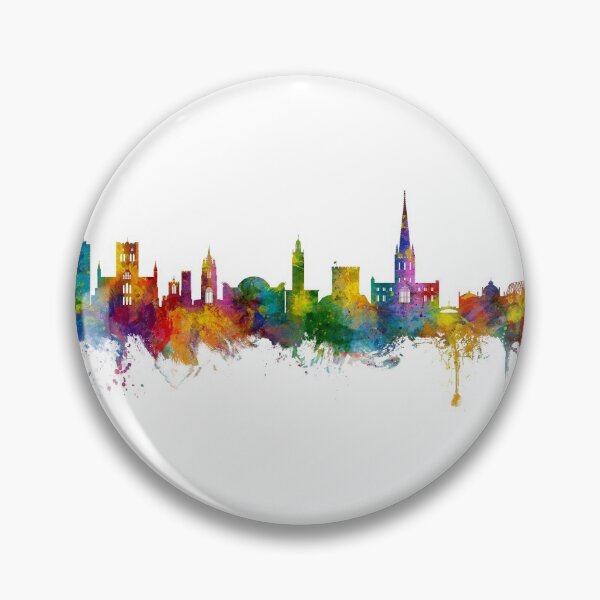 Item preview, Norwich England Skyline designed and sold by ArtPrints.