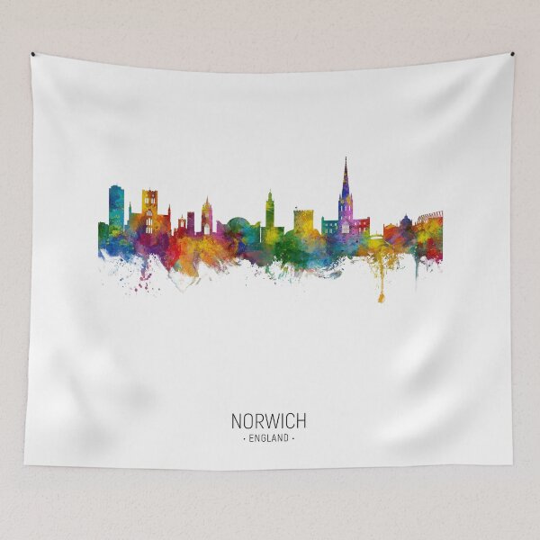 Item preview, Norwich England Skyline designed and sold by ArtPrints.