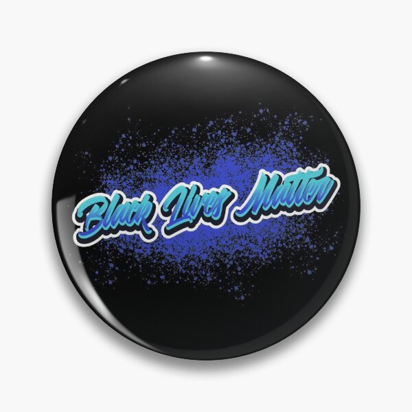 Item preview, Black Lives Matter Blue Script Graffiti Spray Paint designed and sold by javes93.