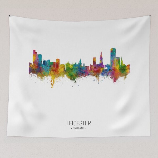 Item preview, Leicester England Skyline designed and sold by ArtPrints.